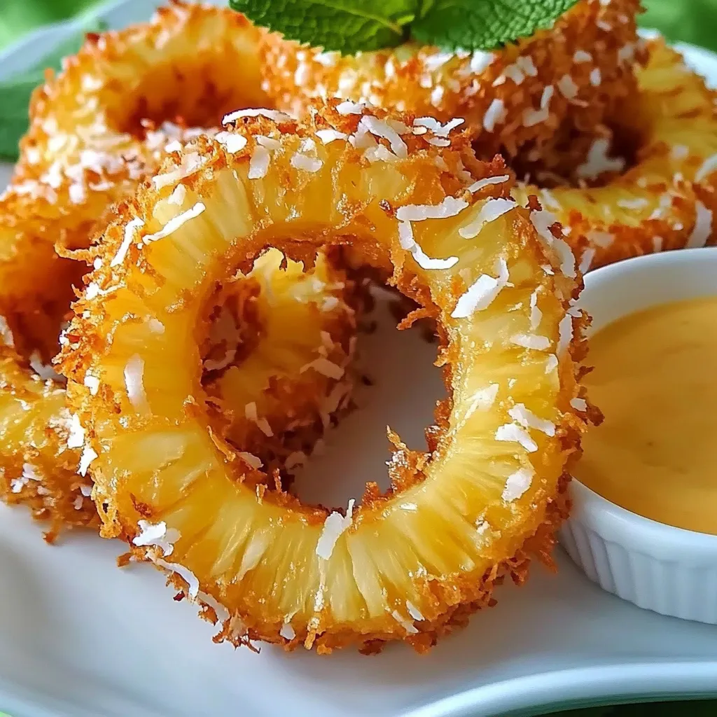 Crispy Pineapple Rings Snack