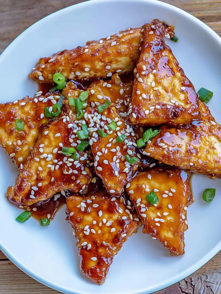 Crispy Sticky Tofu Homemade