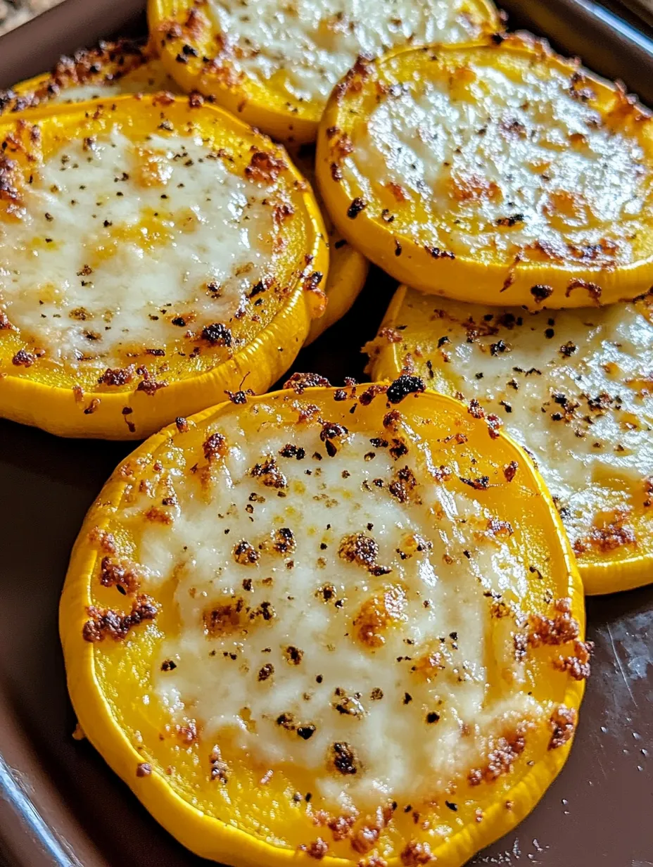 Easy Cheesy Baked Squash Rounds