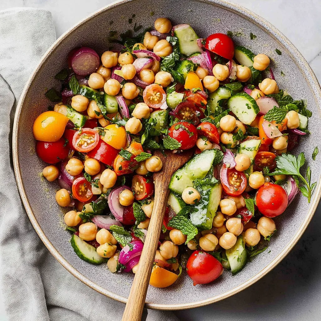 Fresh Chickpea Salad