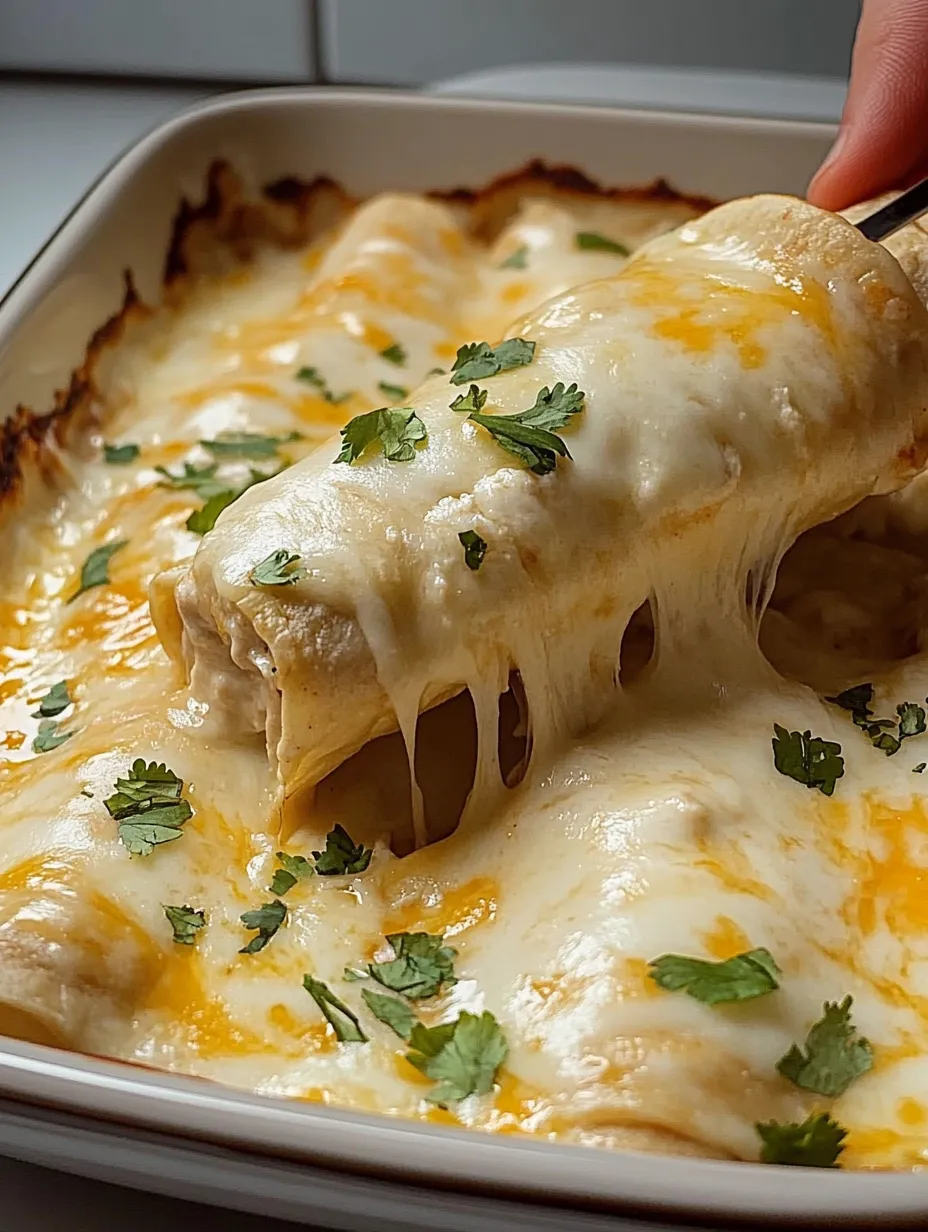 White Chicken Enchiladas Recipe