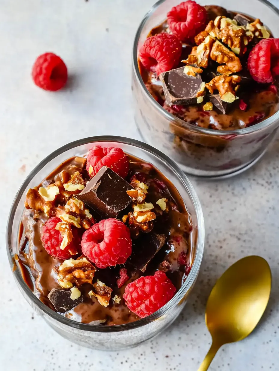 Creamy Chocolate Overnight Oats - healthy and delicious