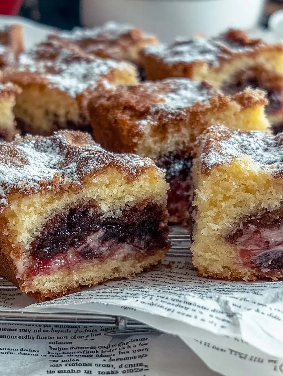 Moist marbled sheet cake with cherries - simple recipe