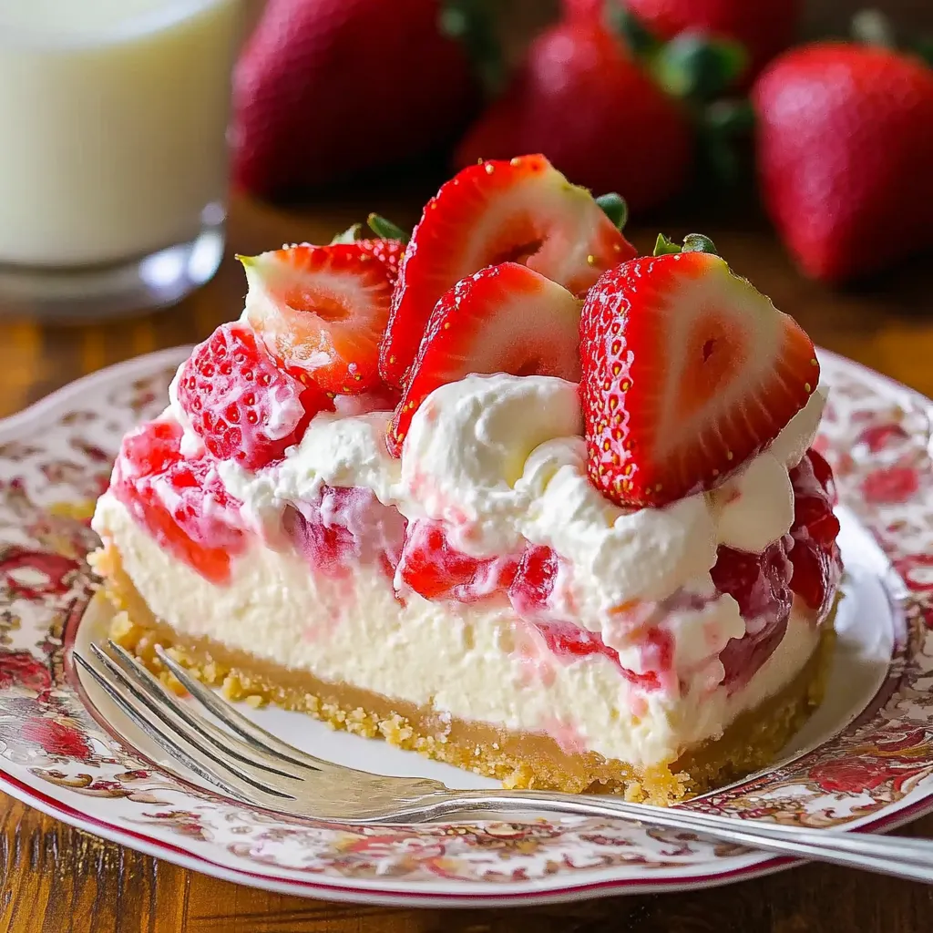 Strawberry Cheesecake Lush: A No-Bake Delight