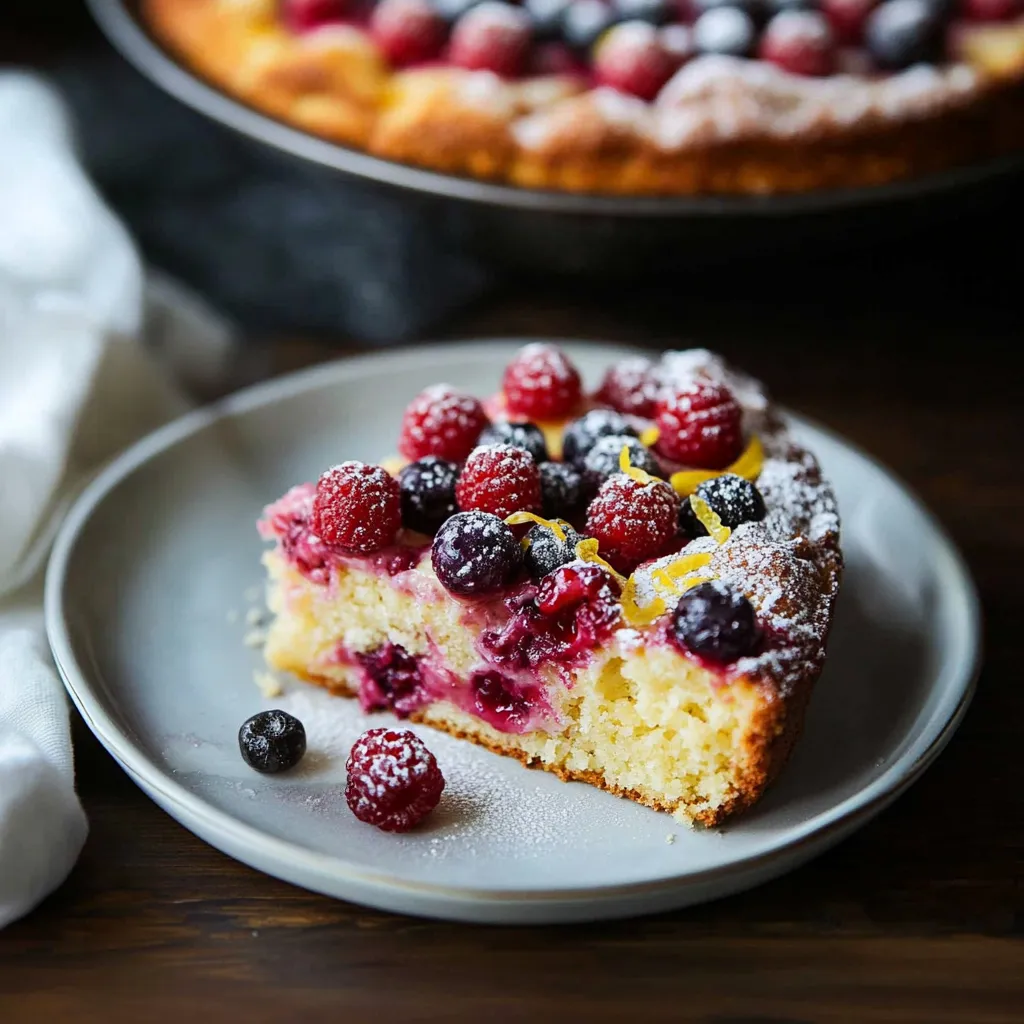 Lemon and Raspberry Cake
