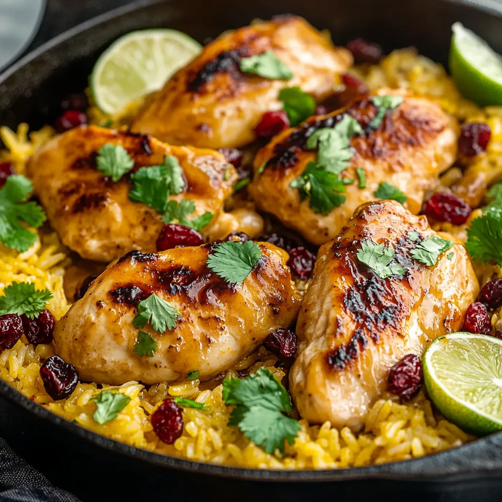 One Pan Chipotle Honey Chicken and Rice