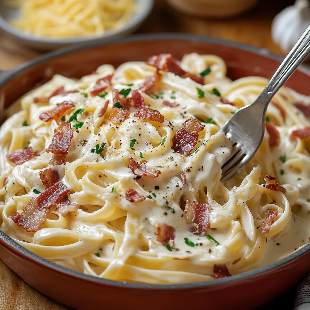 Easy Creamy Bacon Pasta Recipe