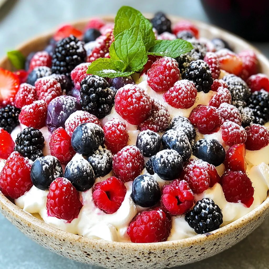 Easy Berry Cheesecake Salad