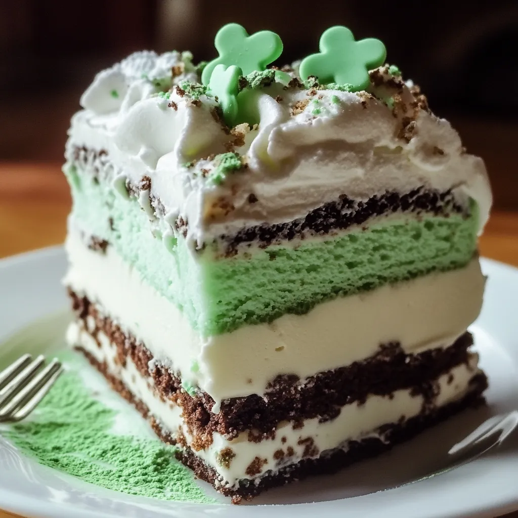 Shamrock Shake Dessert Lasagna Recipe