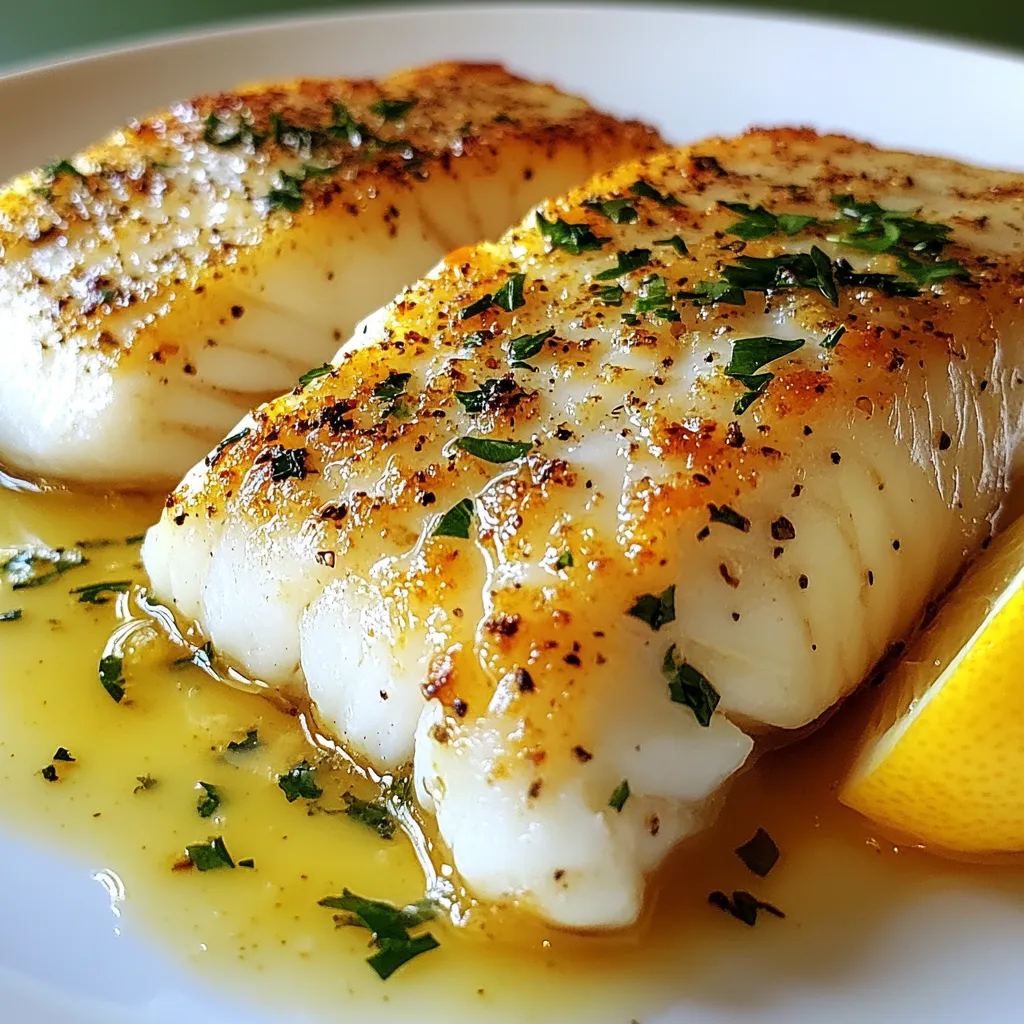 Lemon Butter Baked Cod Recipe