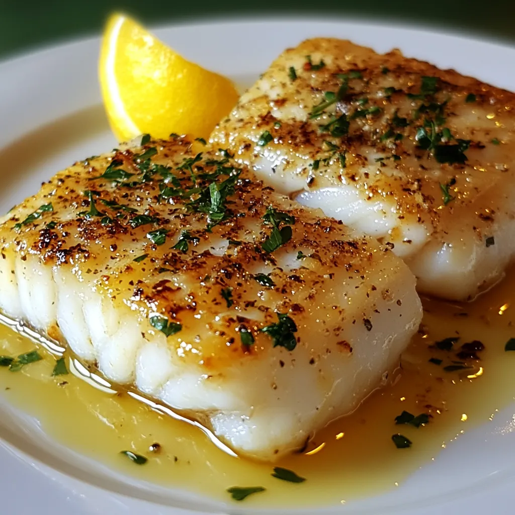 Easy Lemon Butter Baked Cod Recipe