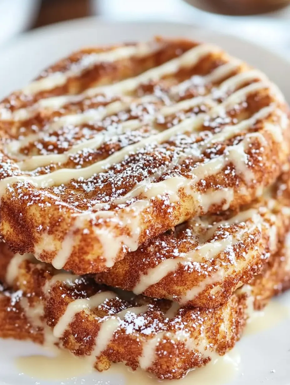 A stack of churro french toast.