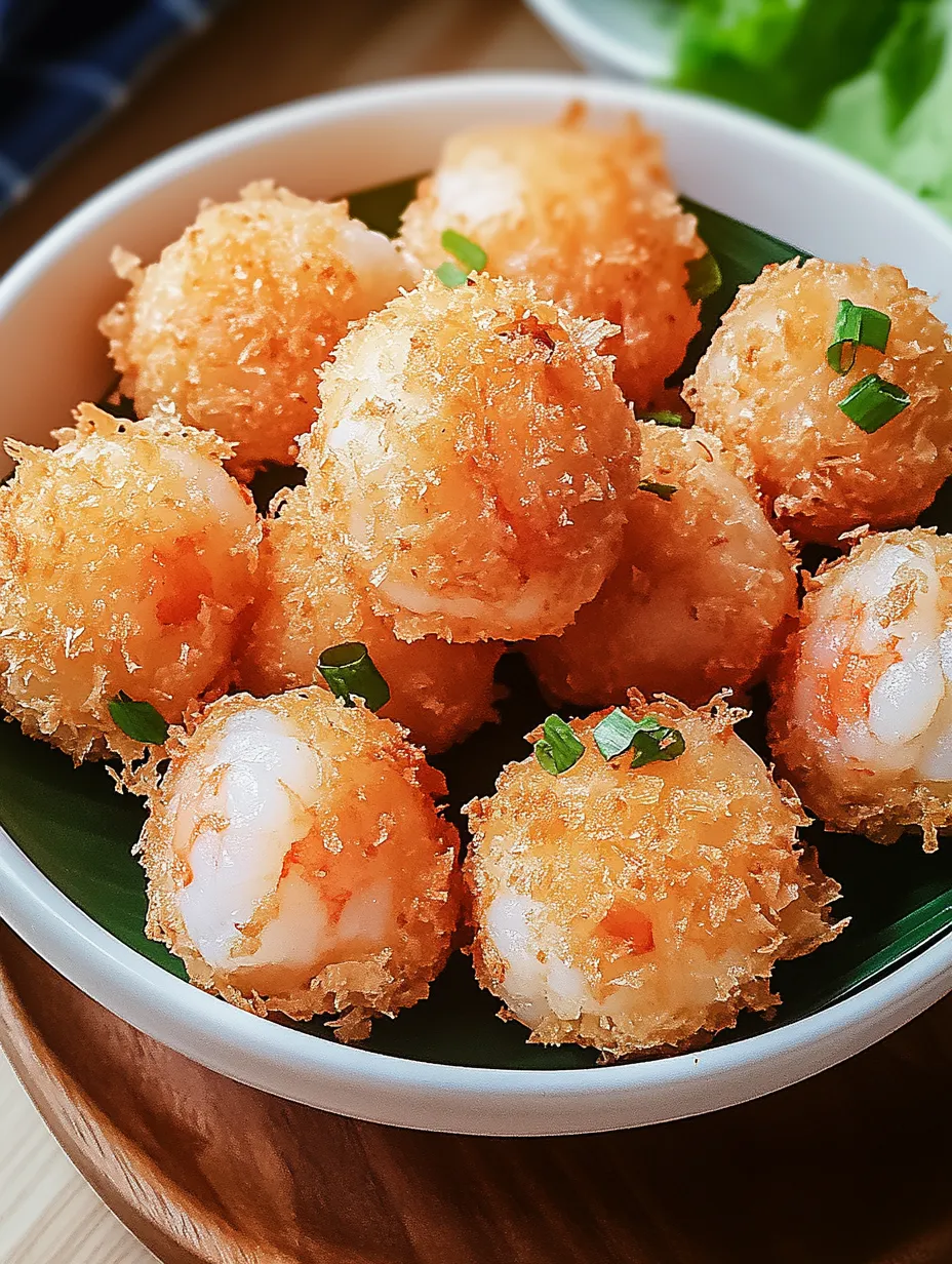 A bowl of shrimp balls.