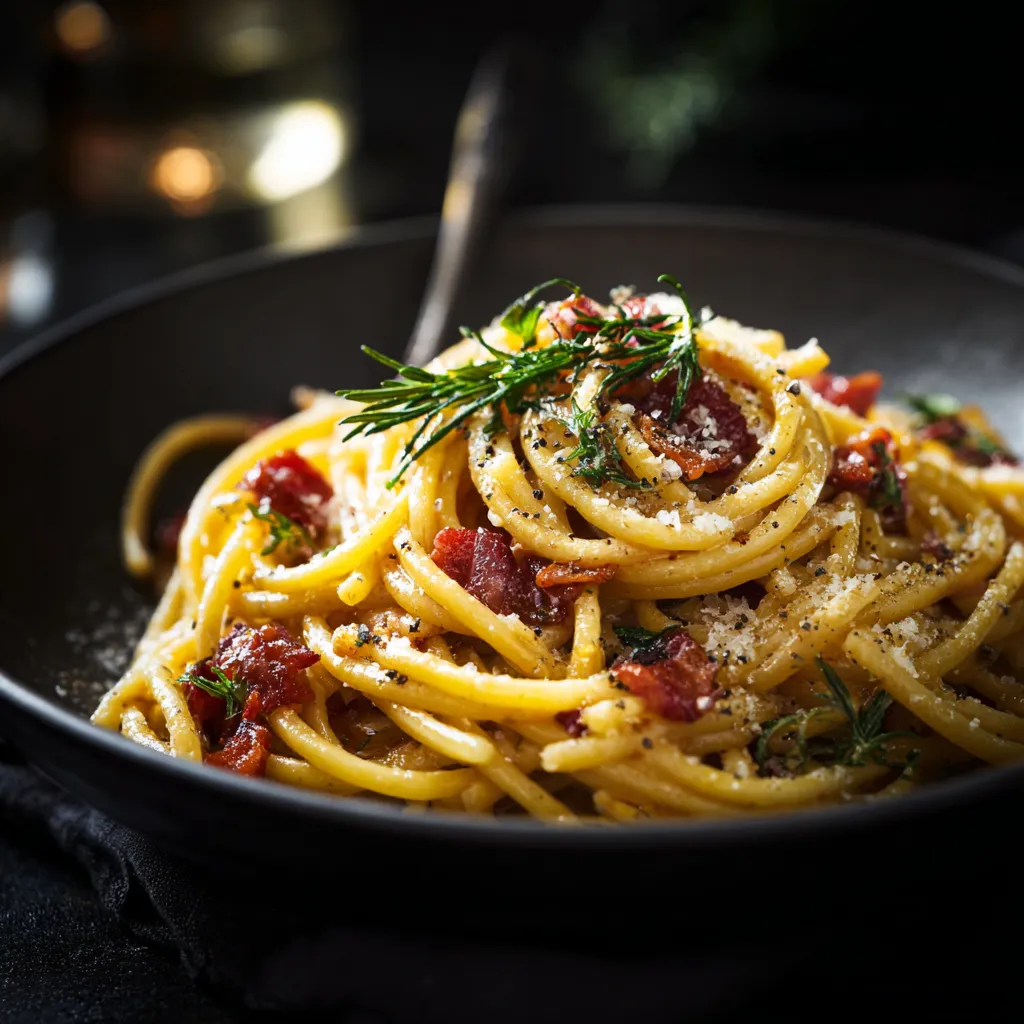 A bowl of pasta with meat and cheese on top.