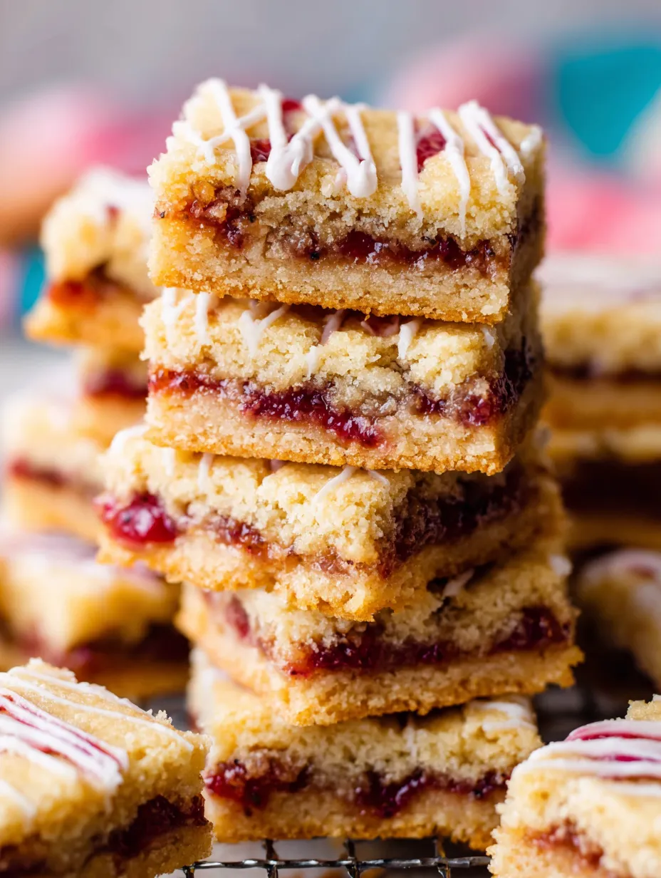 A stack of Poptart cookie bars.