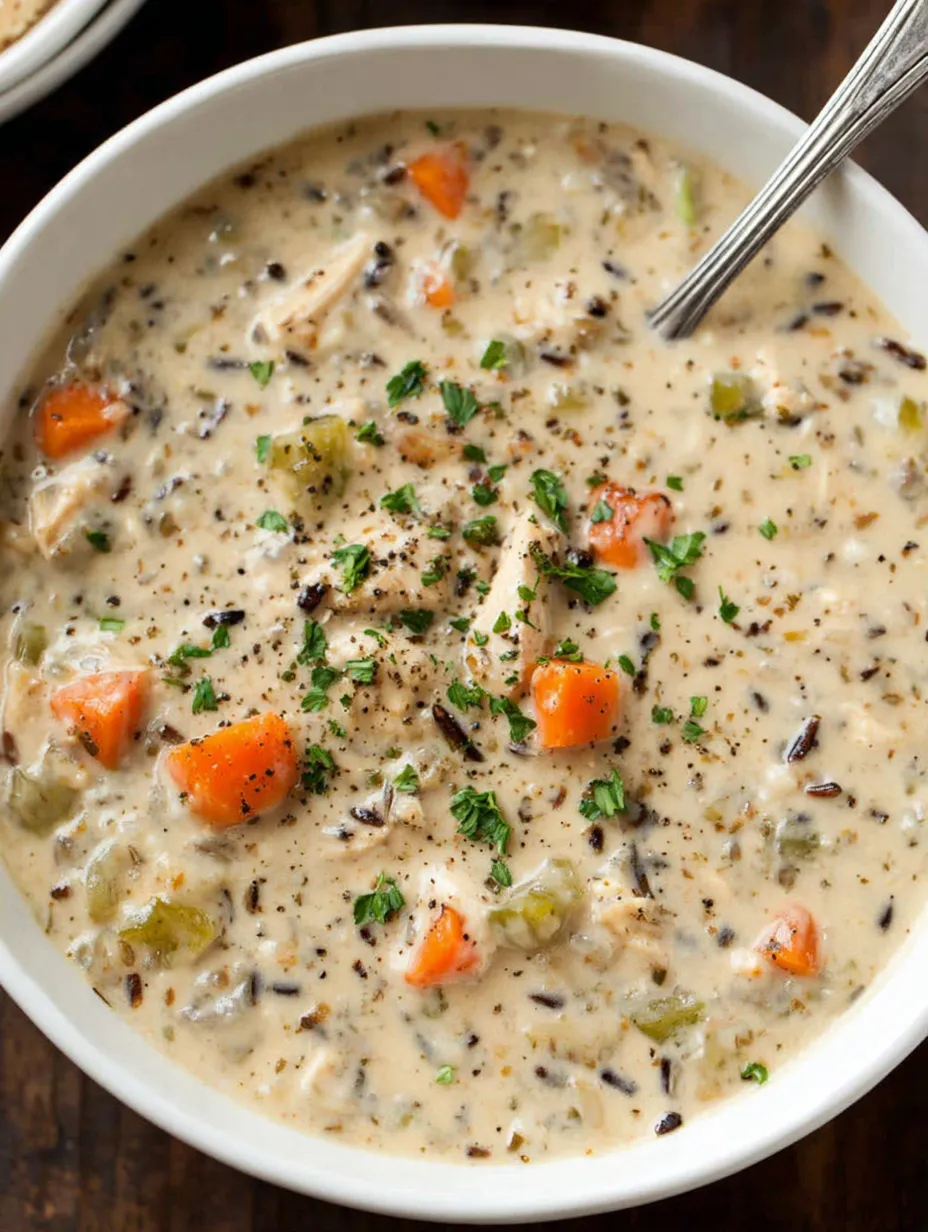A bowl of soup with carrots and green herbs.