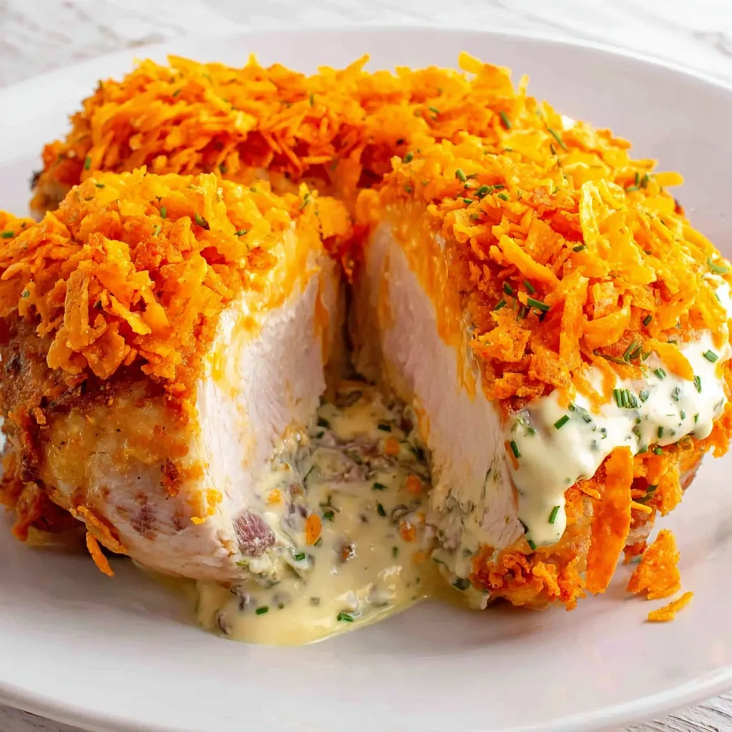 A plate of food with a piece of chicken on it.