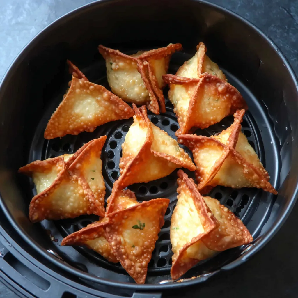 Air fryer cream cheese wontons.
