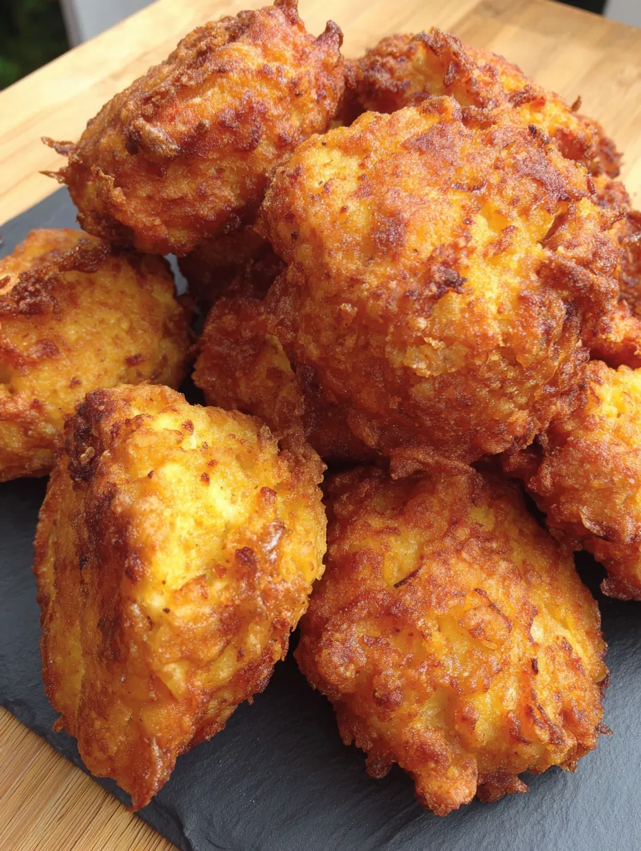 A pile of crispy chicken nuggets.
