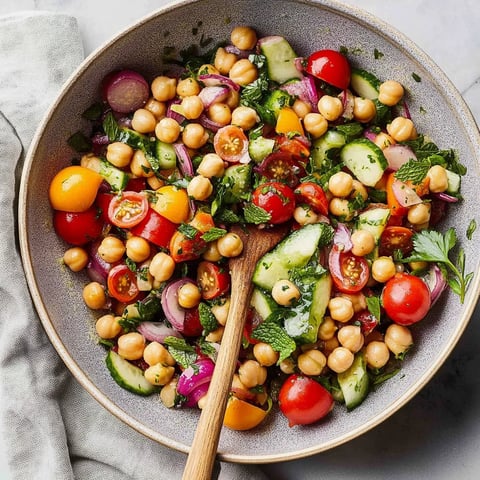 Fresh Chickpea Salad