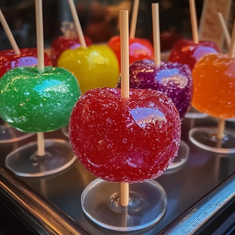 Bright and Shiny Jolly Rancher Candy Apples