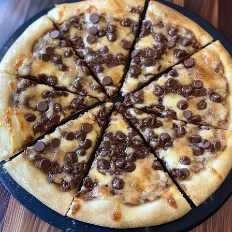 Choco Chip Pizza Close-Up