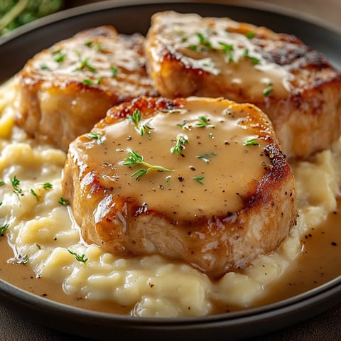 Delicious ranch pork chops in a slow cooker