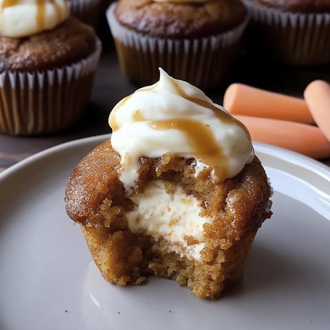 Creamy and delicious carrot cheesecake cupcakes